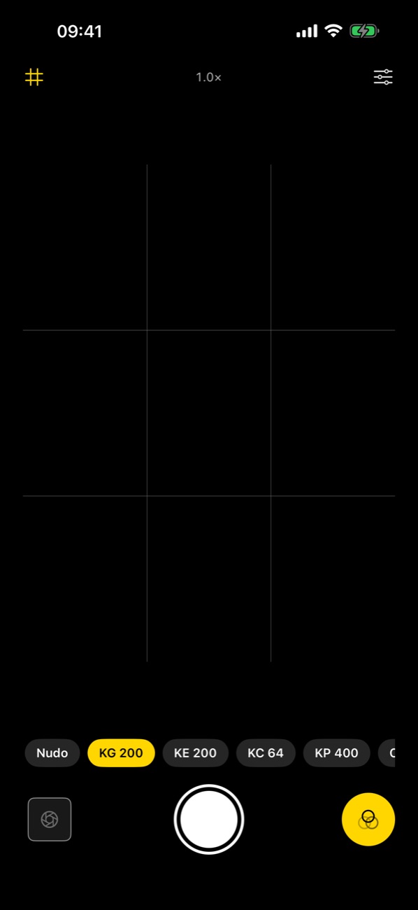 The Grana camera with the recipe strip